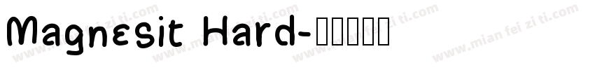 Magnesit Hard字体转换